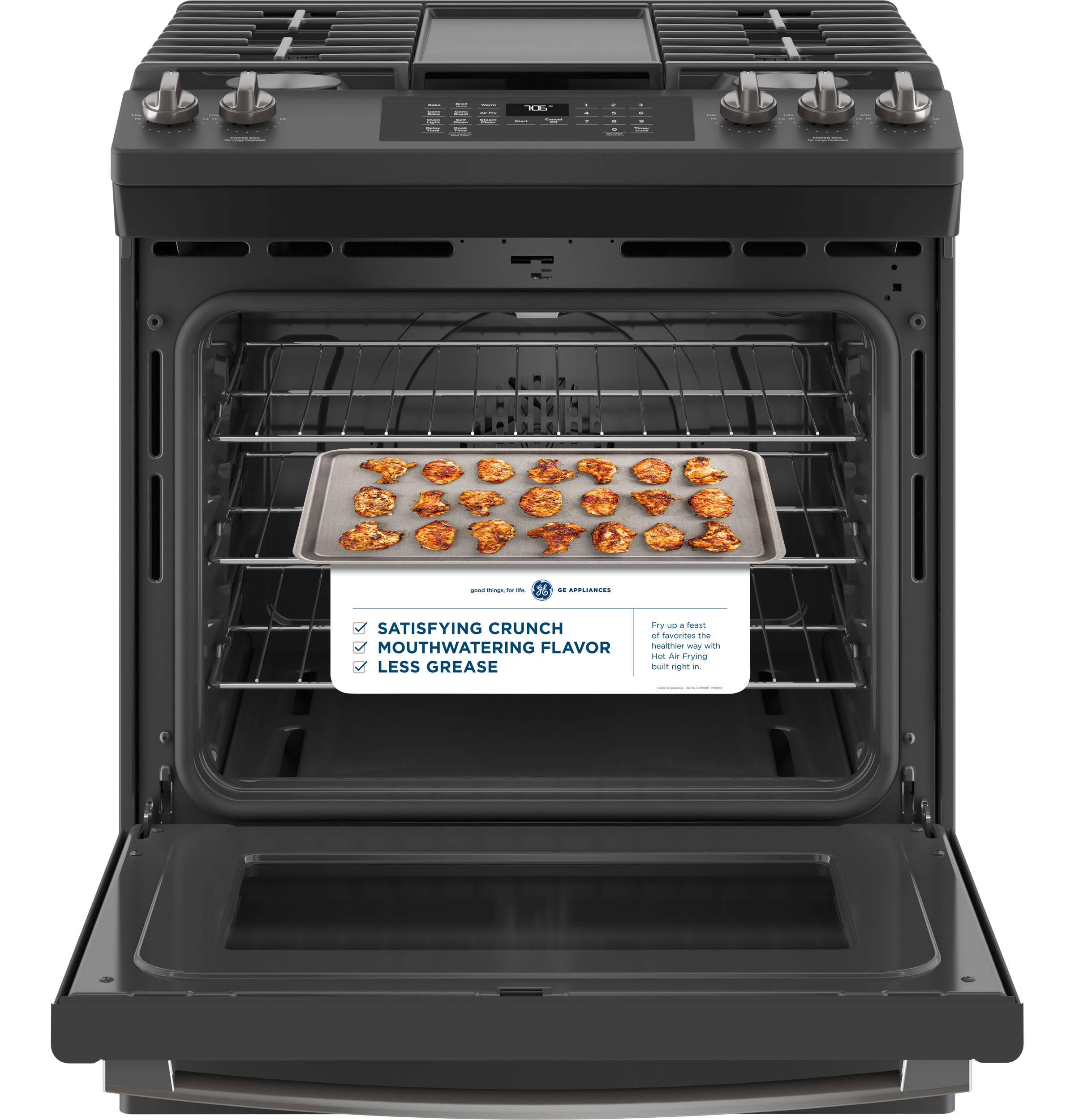 30" Slide-In Front-Control Convection Gas Range with No Preheat Air Fry view 9