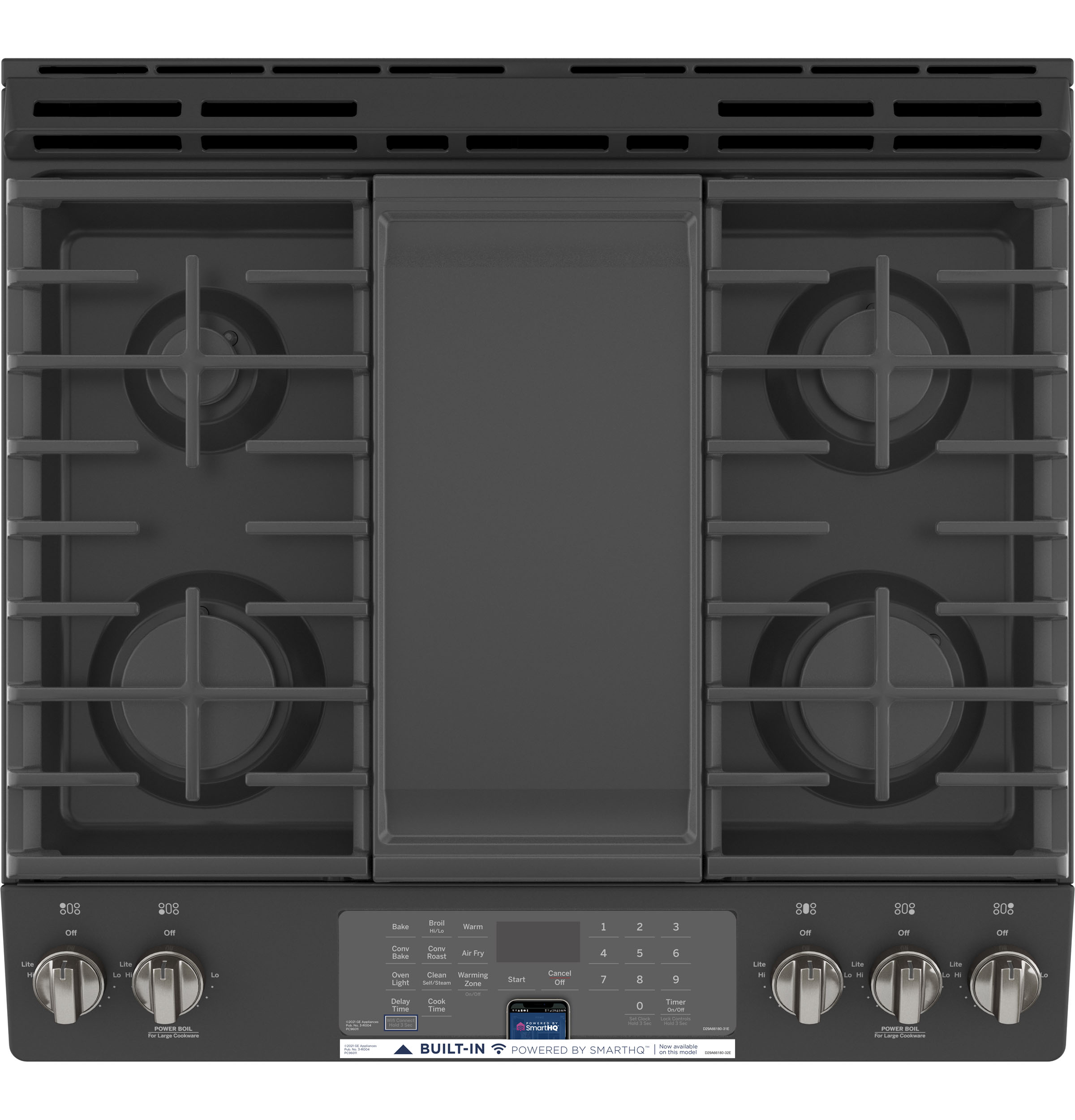 30" Slide-In Front-Control Convection Gas Range with No Preheat Air Fry view 11