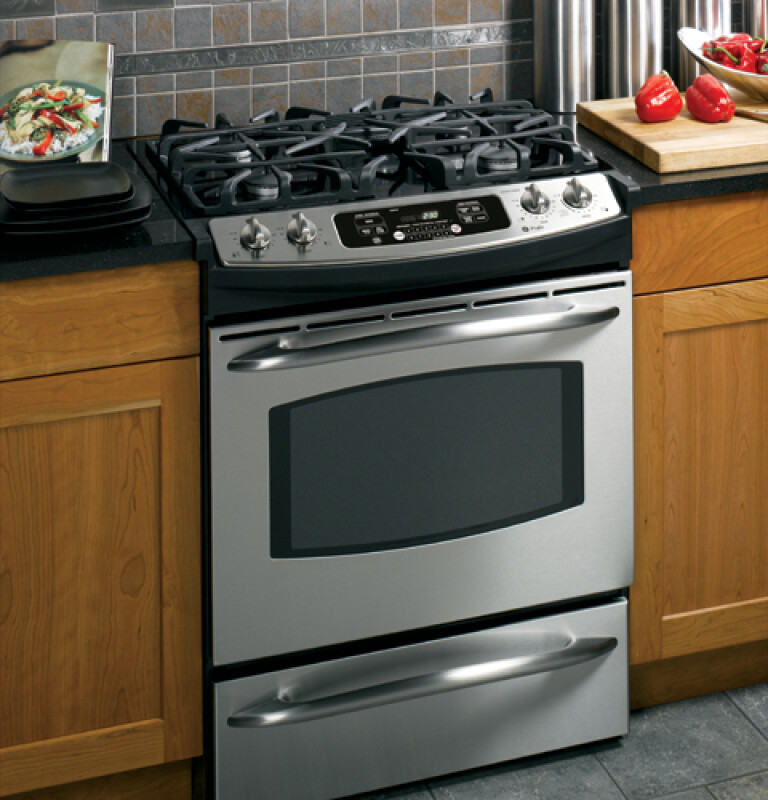 GE Profile 30" Slide-In  Gas Range Stainless Steel JGS905SEKSS Picture 1