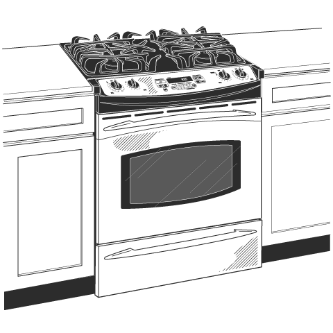 30" Slide-In Gas Range JGS905SEKSS, product image 3 of 4