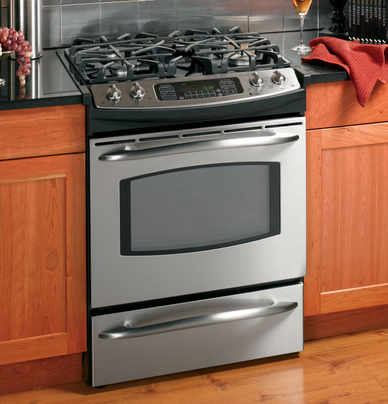 GE Profile 30" Slide-In Gas Range Stainless Steel JGS968SEKSS Picture 1