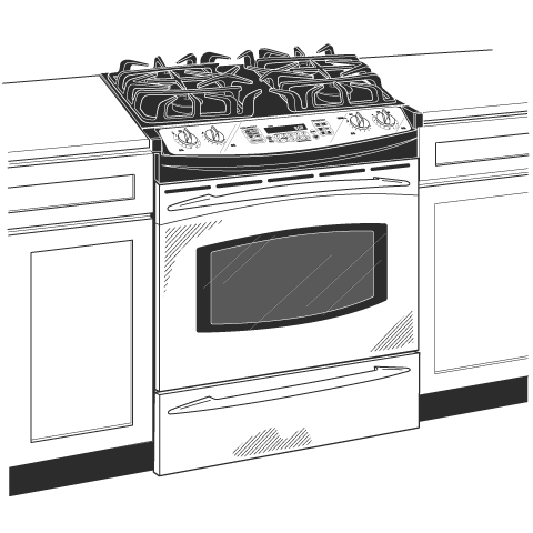 30" Slide-In Gas Range JGS968SEKSS, product image 4 of 5