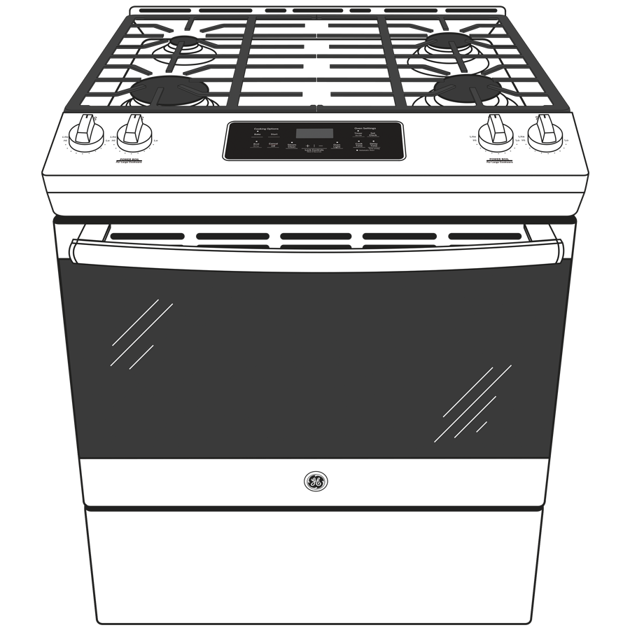 30" Slide-In Front Control Gas Range JGSS61SPSS