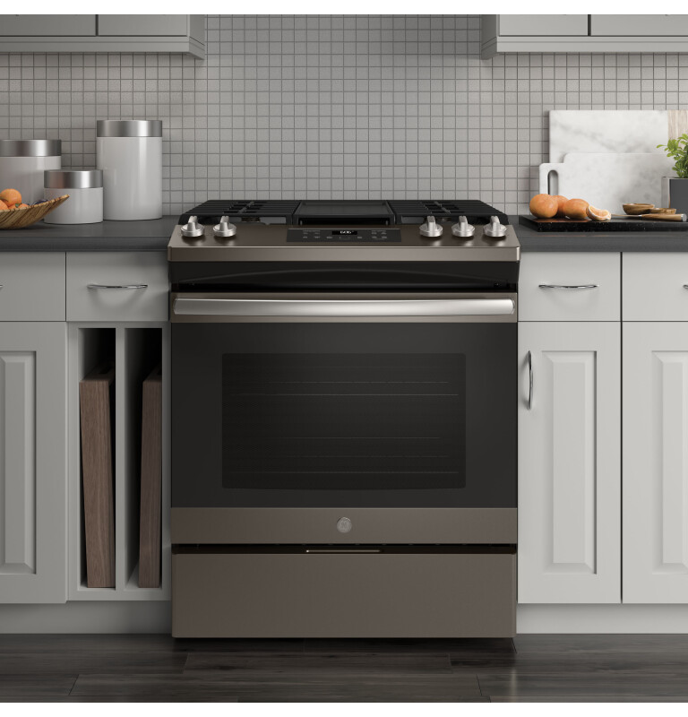 30" Slide-In Front Control Gas Range JGSS66EELES