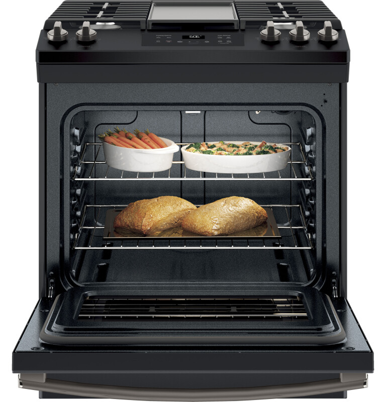 30" Slide-In Front Control Gas Range JGSS66FELDS, product image 3 of 10