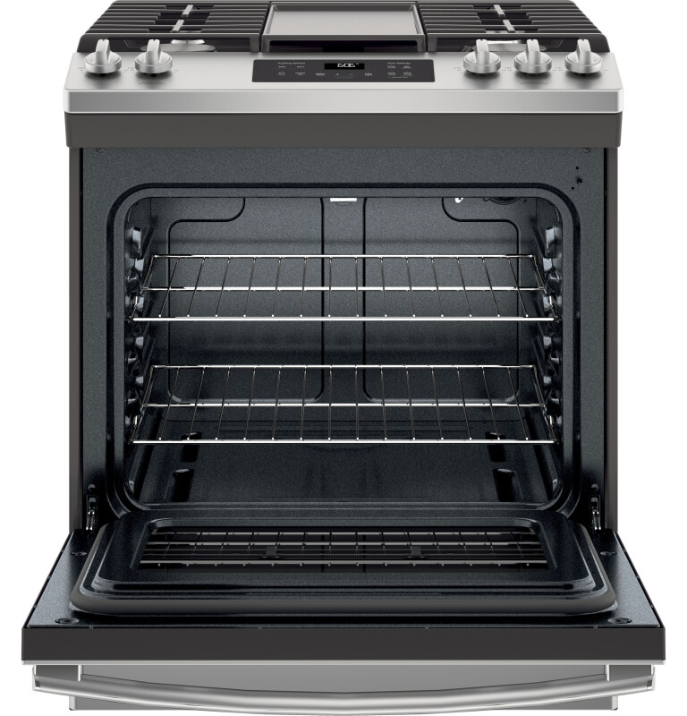 GE® 30" Slide-In Front Control Gas Range view 2