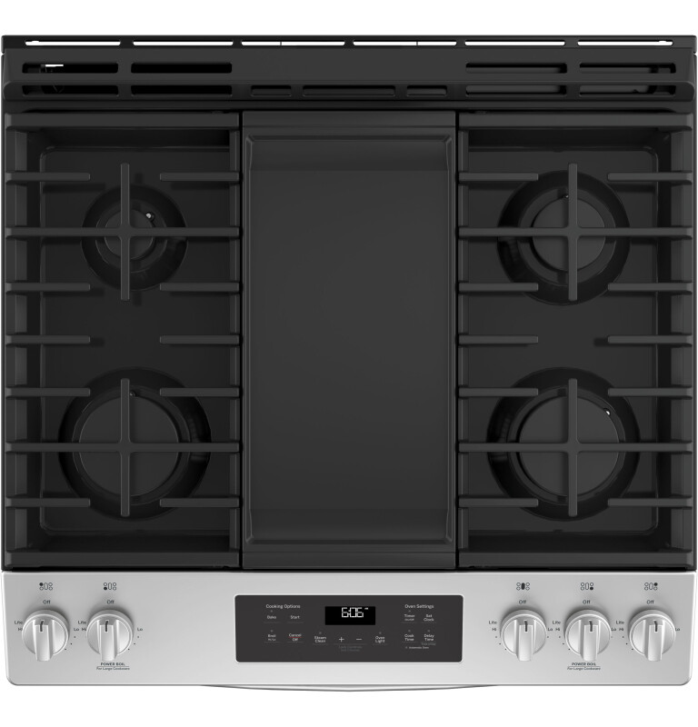 GE® 30" Slide-In Front Control Gas Range view 4