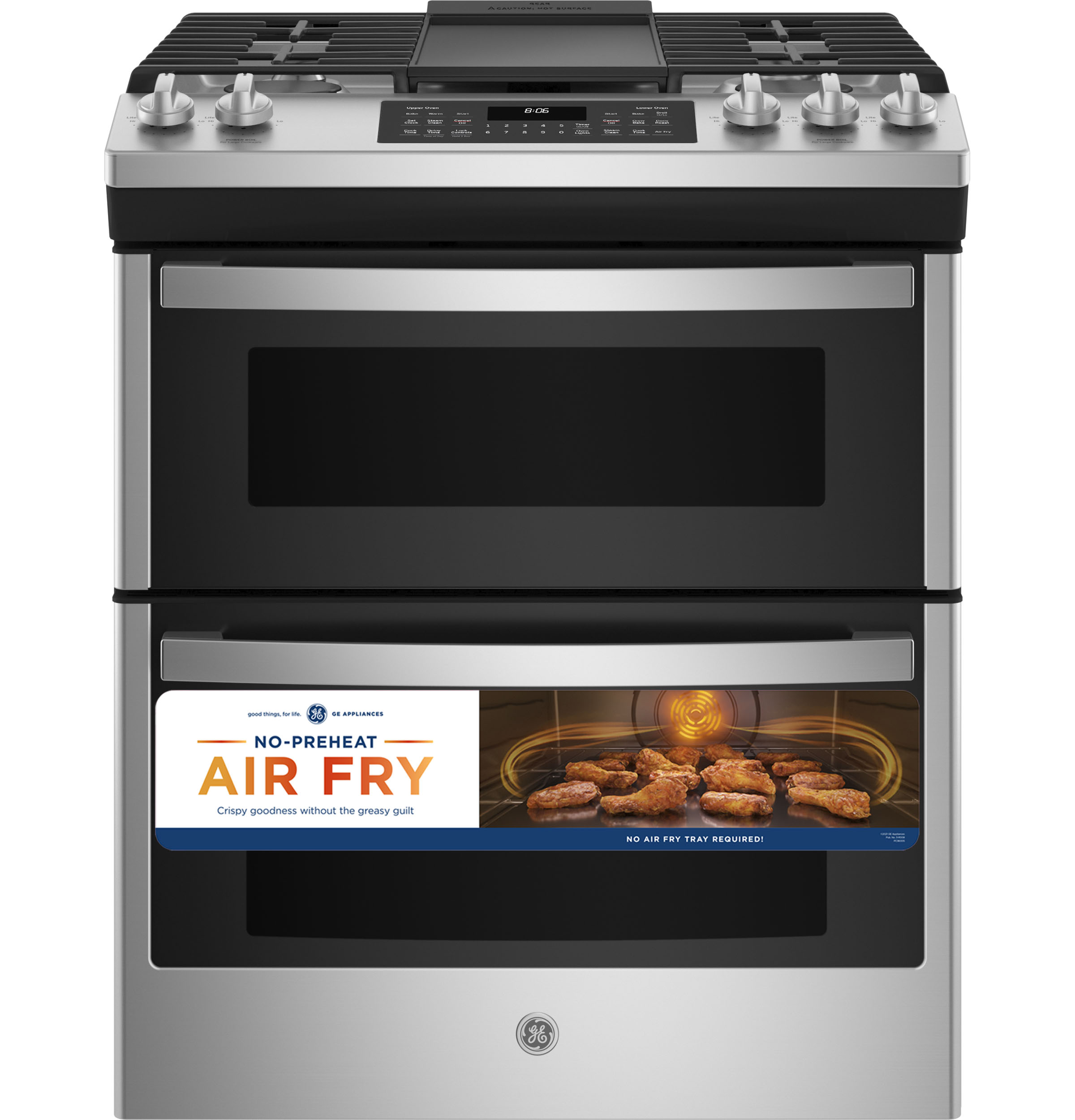 30" Slide-In Front Control Gas Double Oven Range view 12