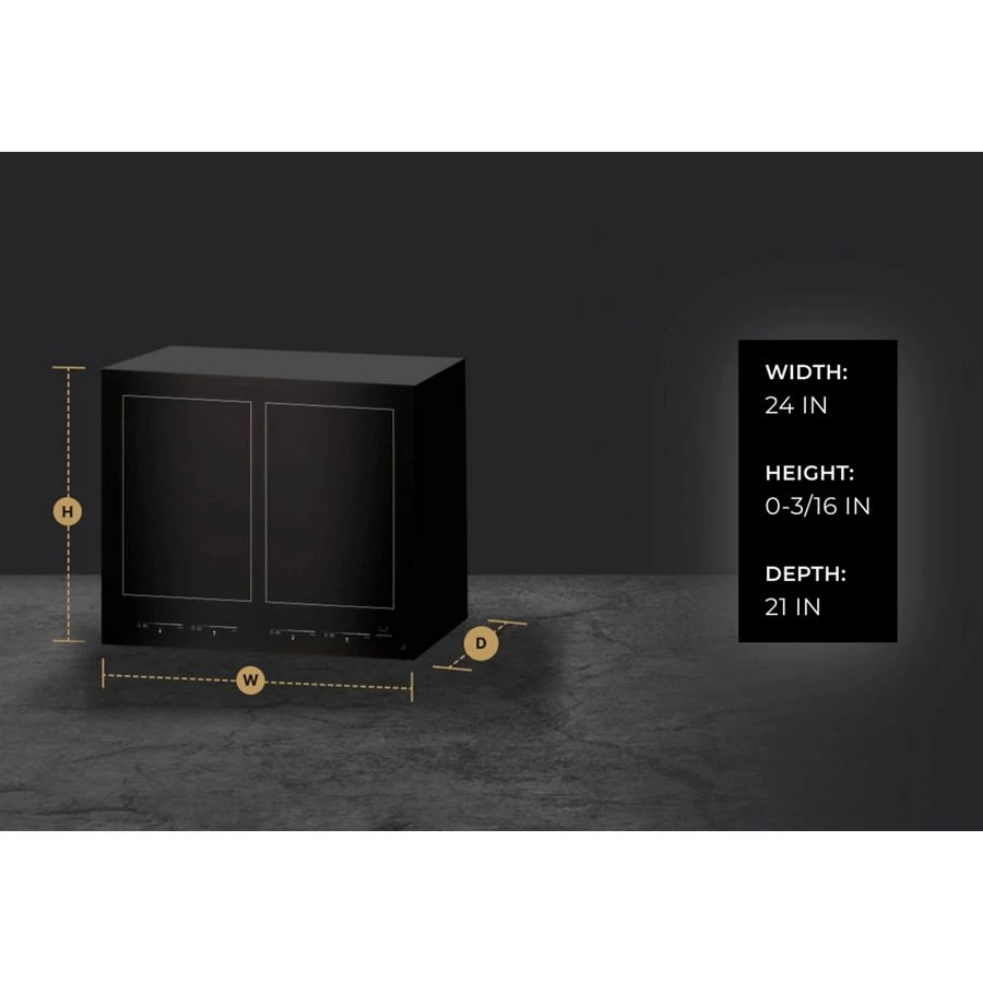 Oblivion 24" Induction Flex Cooktop JIC4724HB