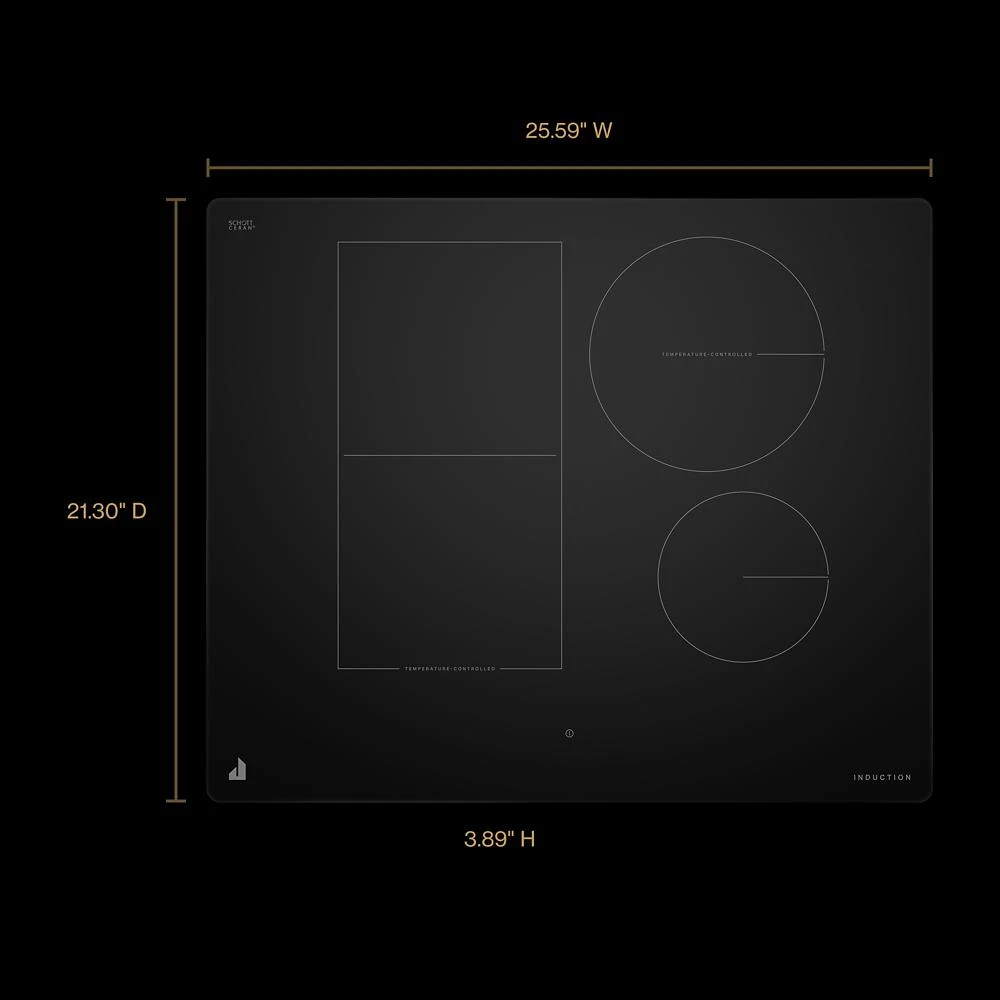 24” Oblivion Smart Induction Cooktop with Temperature-Controlled Cooking JICT724SB