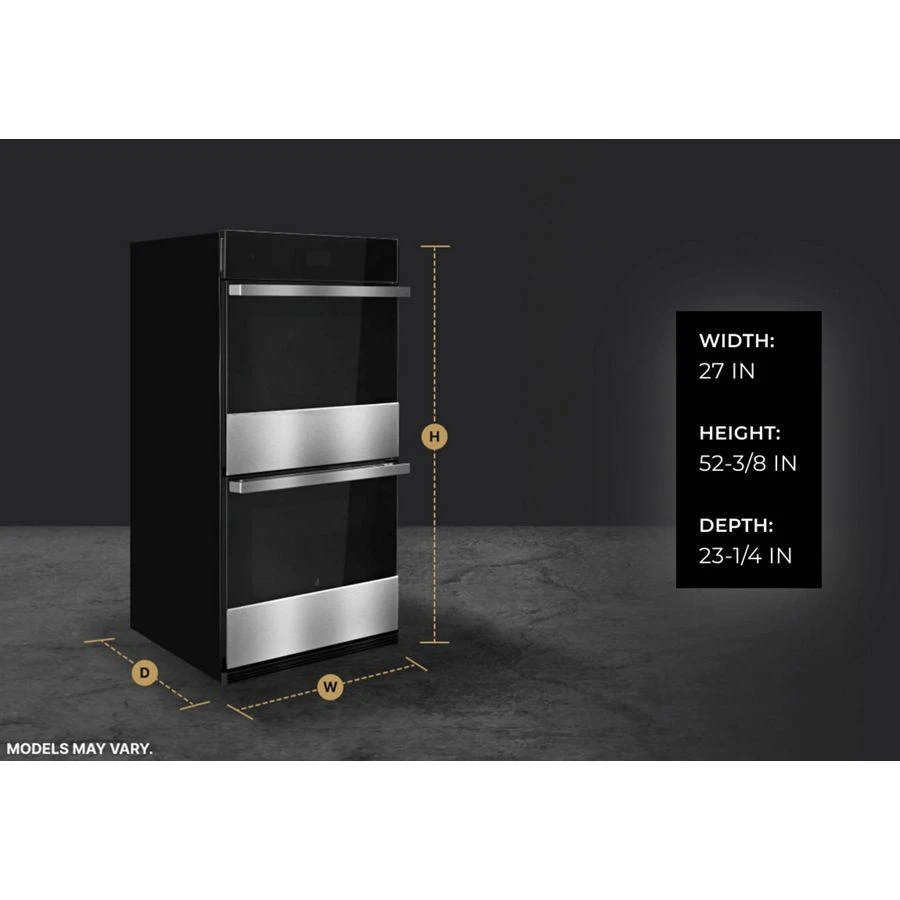 Noir™ 27" Double Wall Oven JJW2827LM, product image 9 of 9