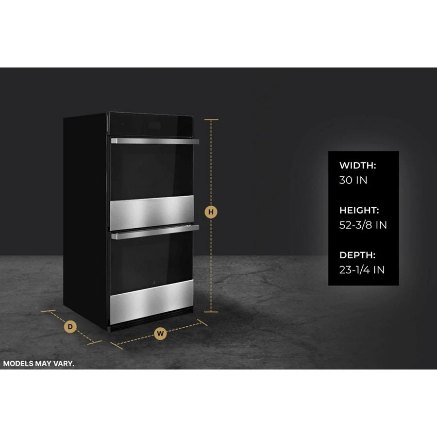 Noir™ 30" Double Wall Oven With V2™ Vertical Dual-fan Convection JJW3830LM, product image 10 of 10
