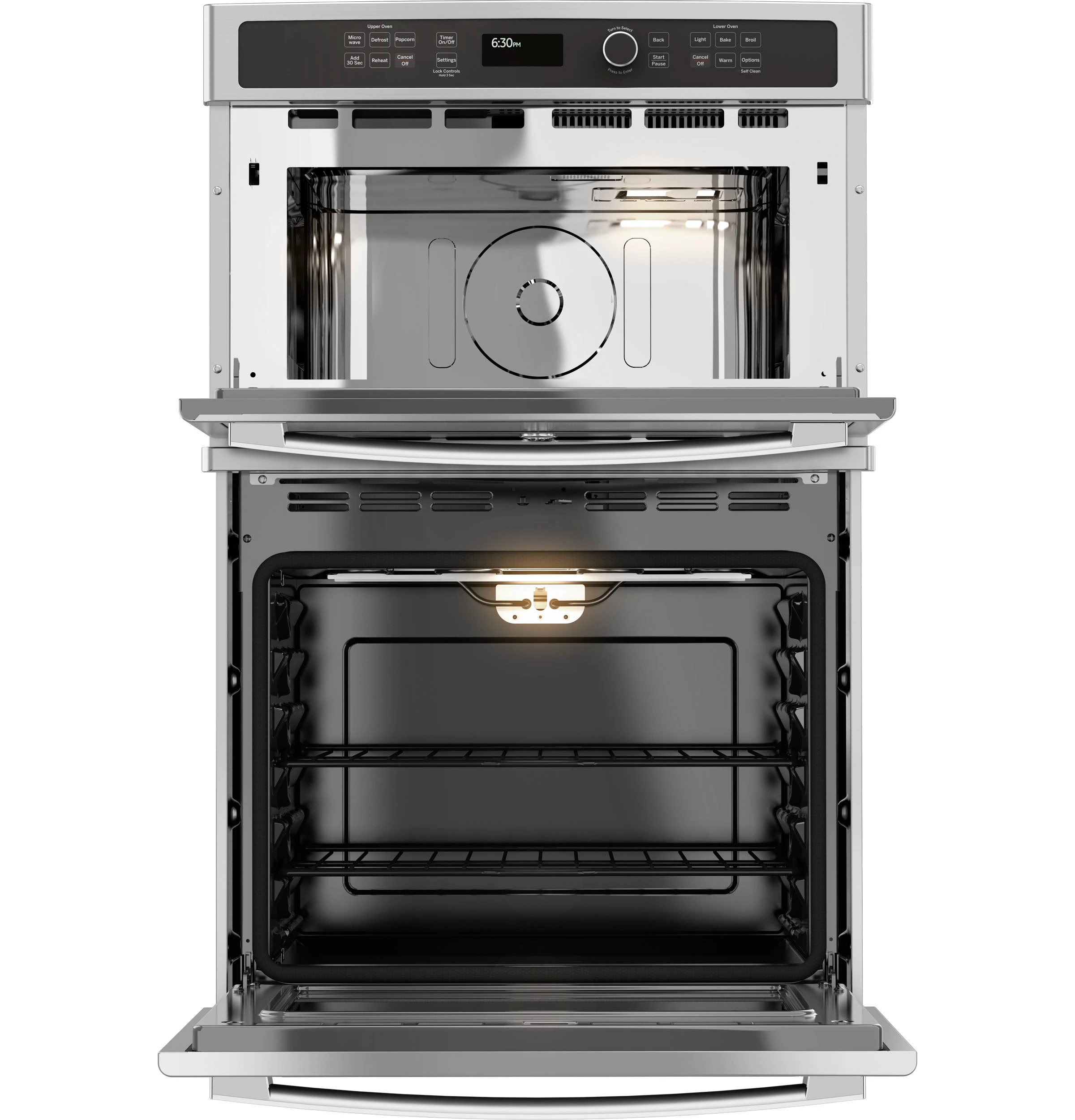 Self-clean with Steam Clean option (lower oven)