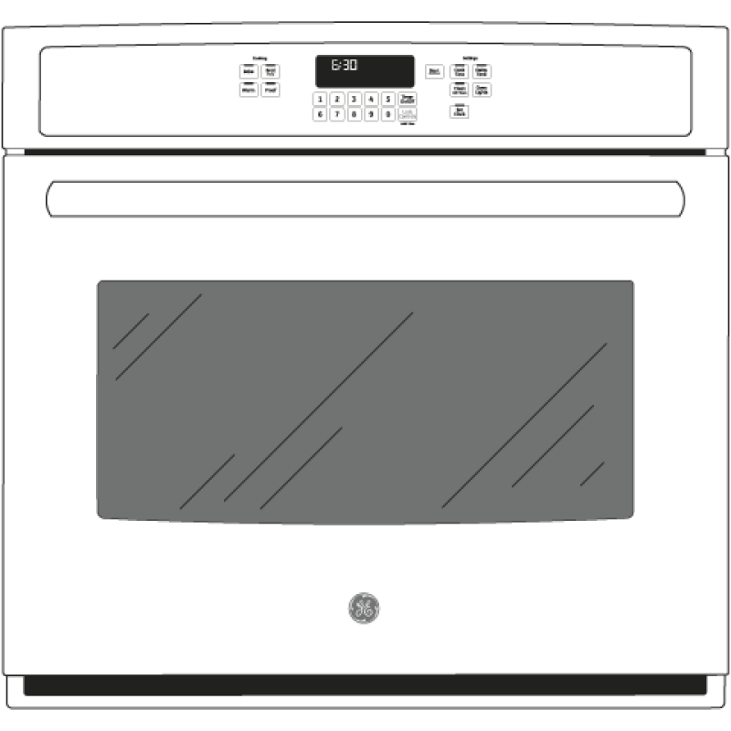 27" Built-In Single Convection Wall Oven JK5000DFWW, product image 5 of 5