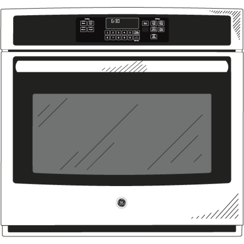 27" Built-In Single Convection Wall Oven JK5000SFSS, product image 5 of 5