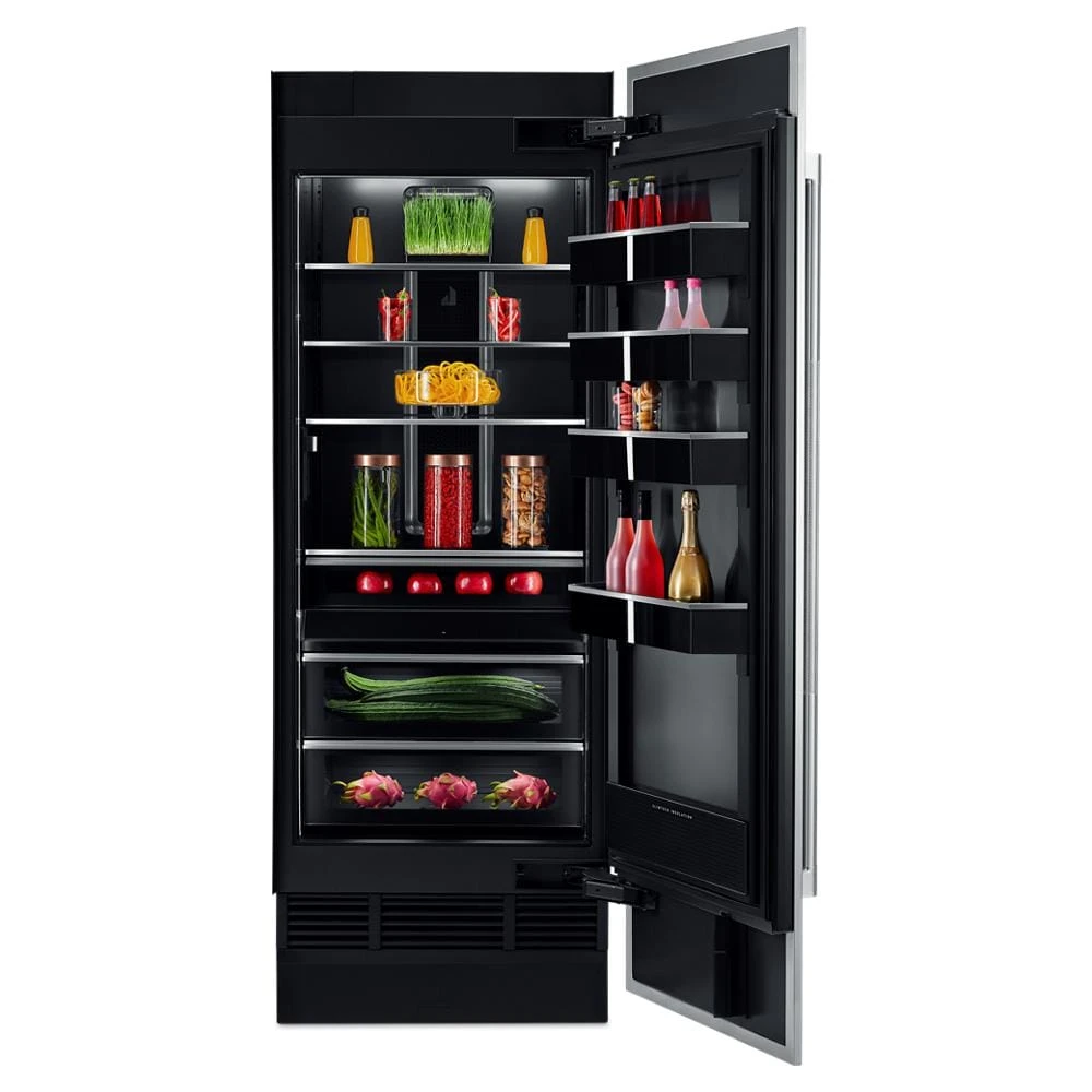 30" Built-In Column Freezer with RISE™ Panel Kit, Right Swing JKCPR301GL
