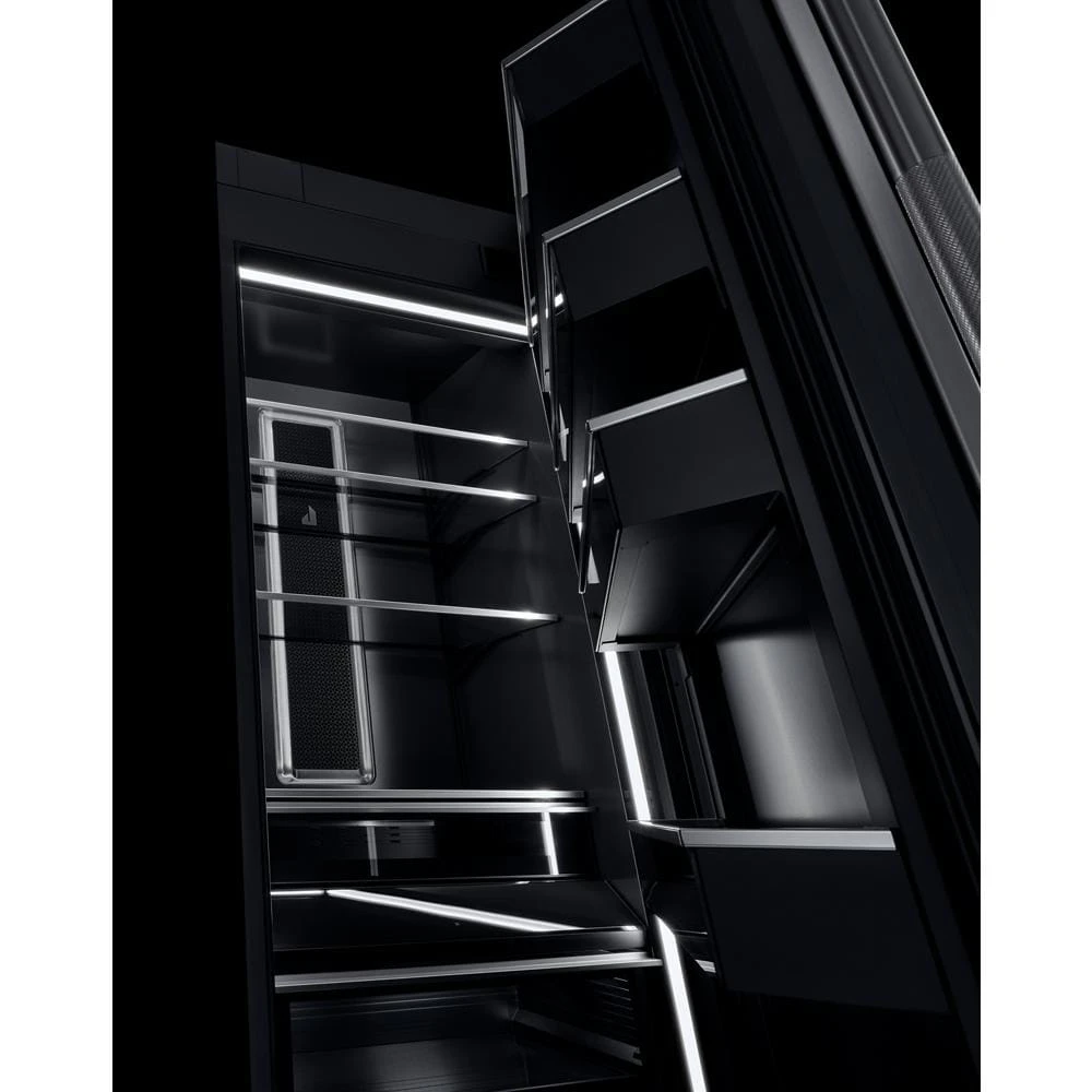 30" Built-In Column Freezer with RISE™ Panel Kit, Right Swing JKCPR301GL