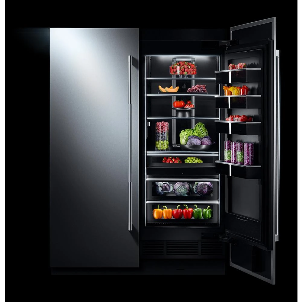 30" Built-In Column Freezer with RISE™ Panel Kit, Right Swing JKCPR301GL