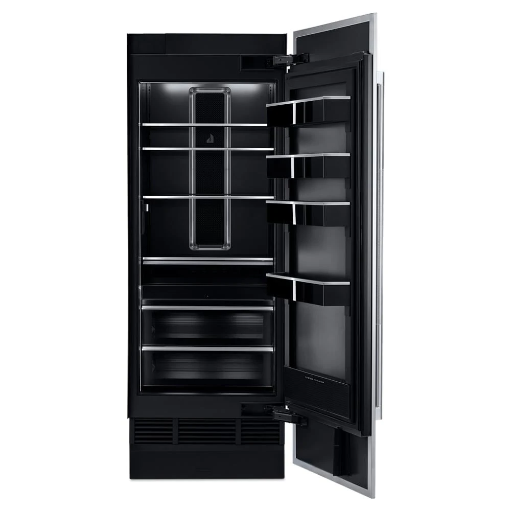 30" Built-In Column Freezer with RISE™ Panel Kit, Right Swing JKCPR301GL