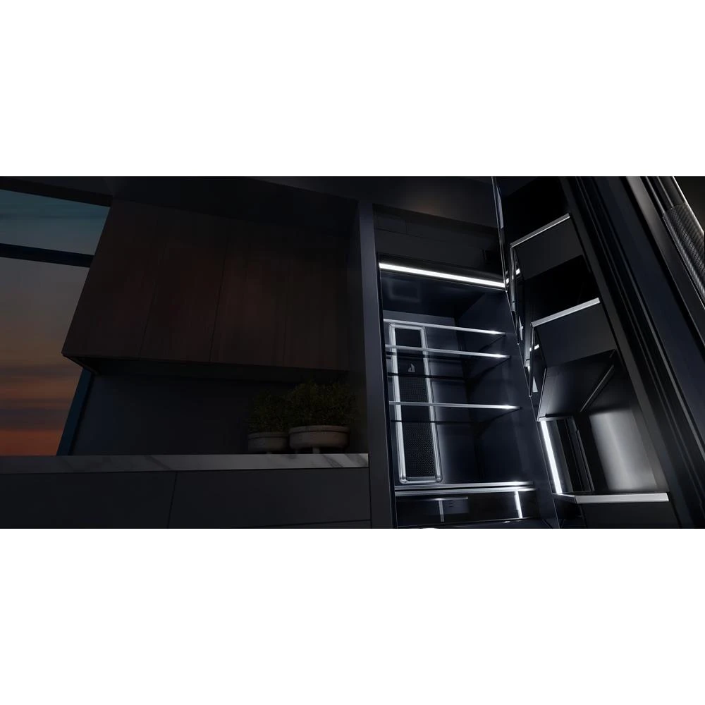 30" Built-In Column Freezer with RISE™ Panel Kit, Right Swing JKCPR301GL