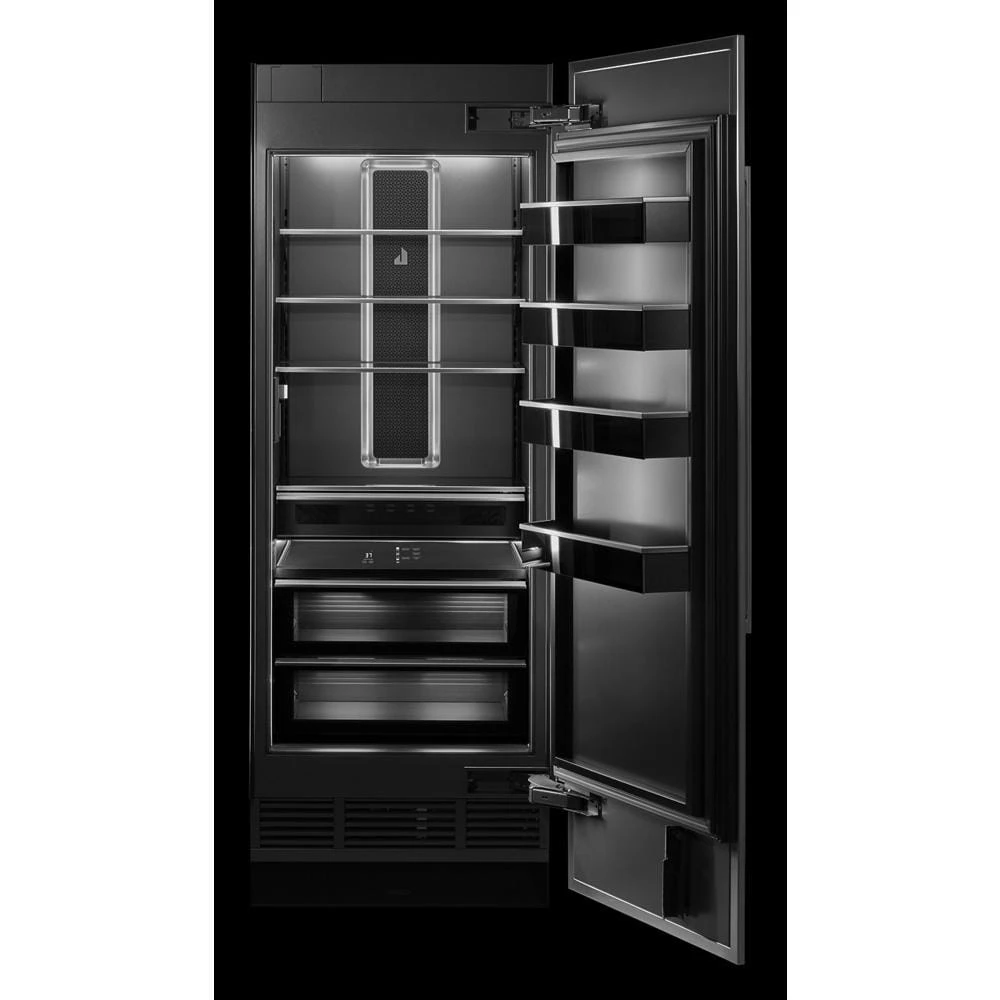 30" Built-In Column Freezer with NOIR Panel Kit, Right Swing JKCPR301GM