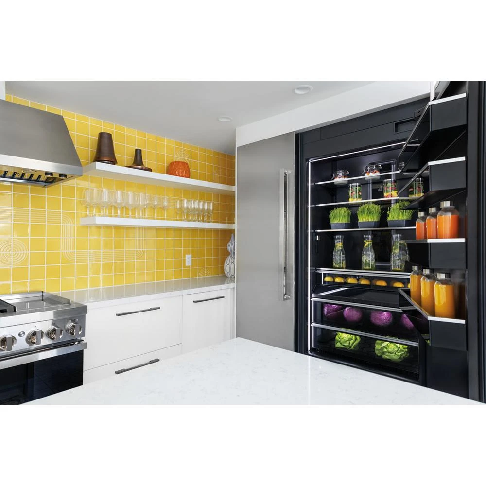 36" Built-In Column Refrigerator with NOIR Panel Kit, Right Swing JKCPR361GM