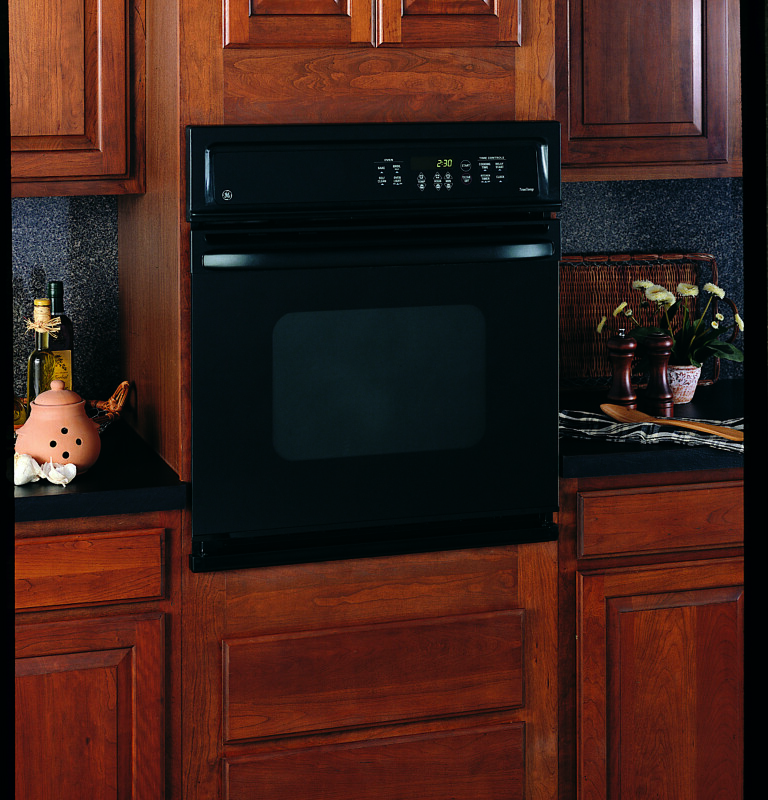 GE 27" Electric Single Self-Cleaning Wall Oven Black JKP15BABB Picture 1