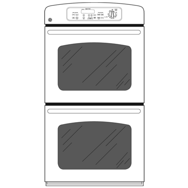 27" Built-In Double Wall Oven JKP35BMBB, product image 2 of 3