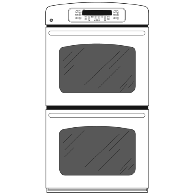27" Built-In Double Wall Oven JKP55CMCC, product image 2 of 3