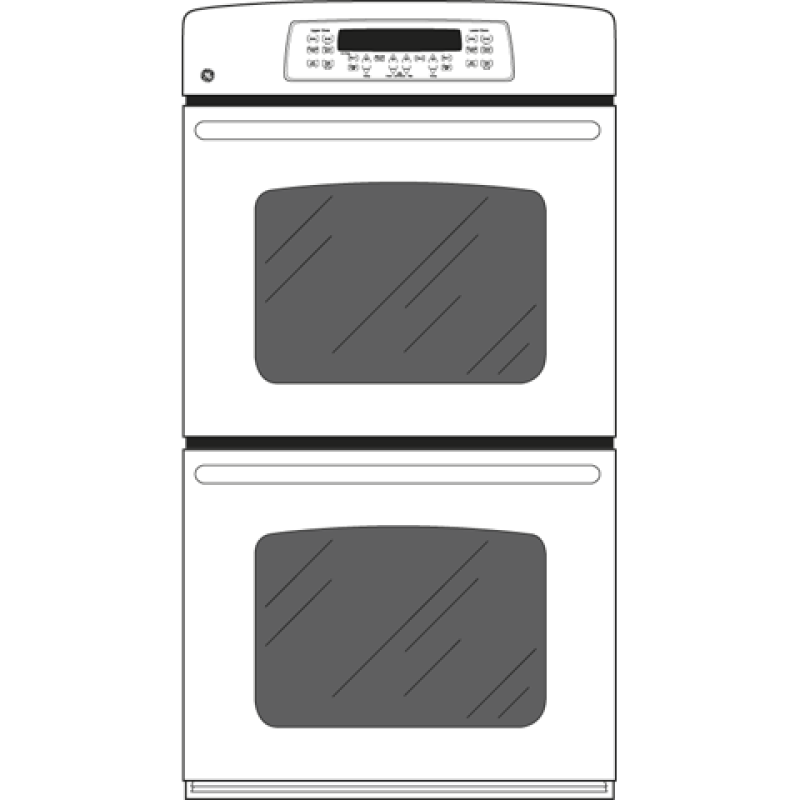 27" Built-In Double Wall Oven JKP55DPBB, product image 2 of 3