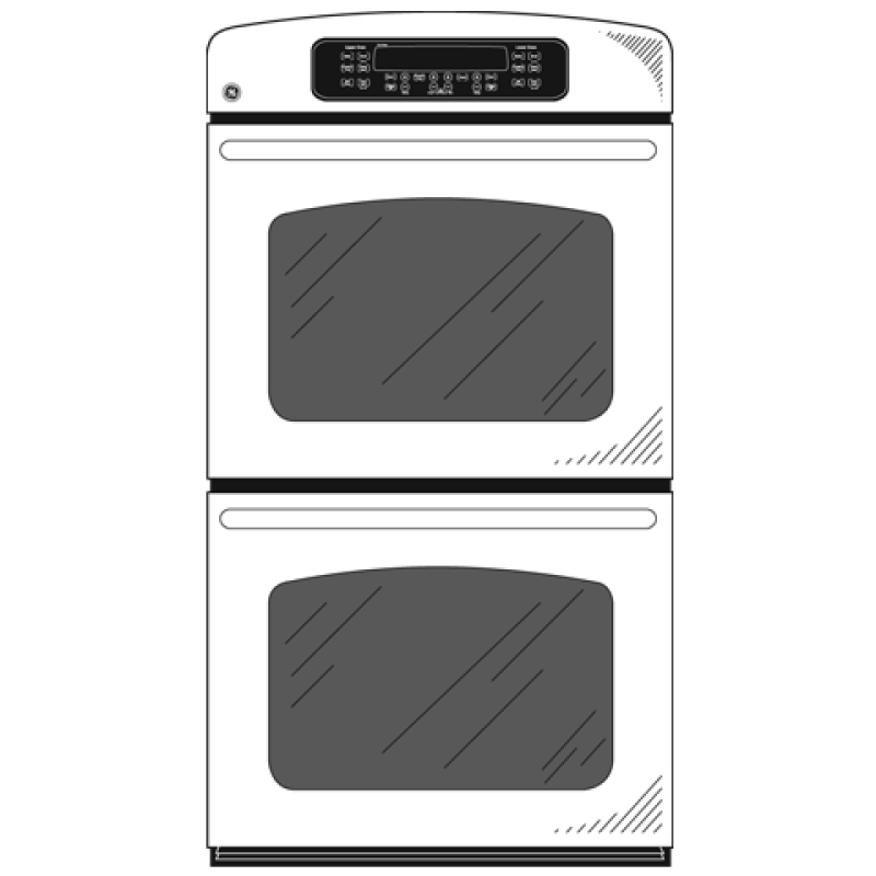 27" Built-In Double Wall Oven JKP55SMSS, product image 2 of 3