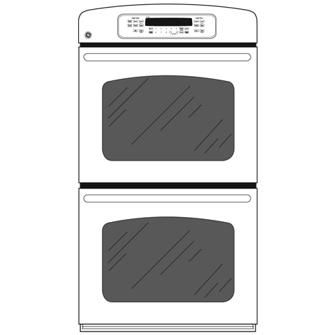 27" Built-In Convection/Thermal Wall Oven JKP75BMBB, product image 2 of 3