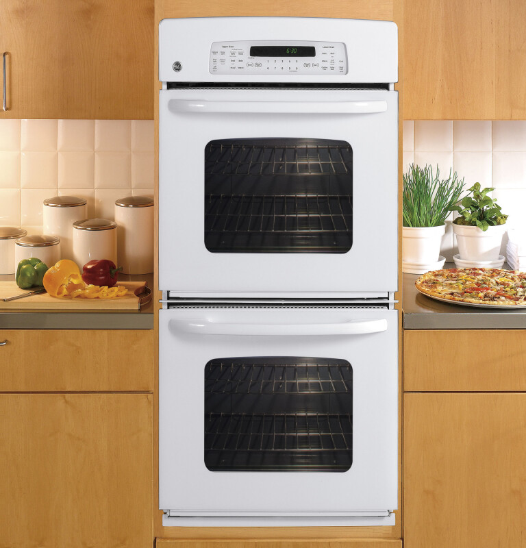 GE 27" Built-In Double Convection/Thermal Wall Oven White JKP75DPWW Picture 1