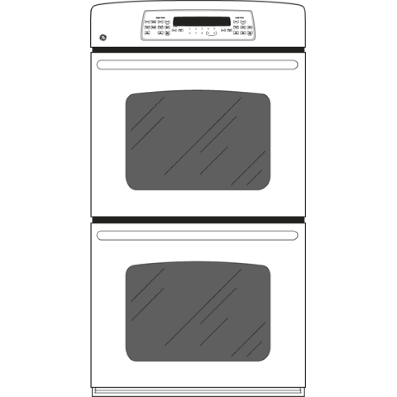 27" Built-In Double Convection/Thermal Wall Oven JKP75DPWW, product image 2 of 3