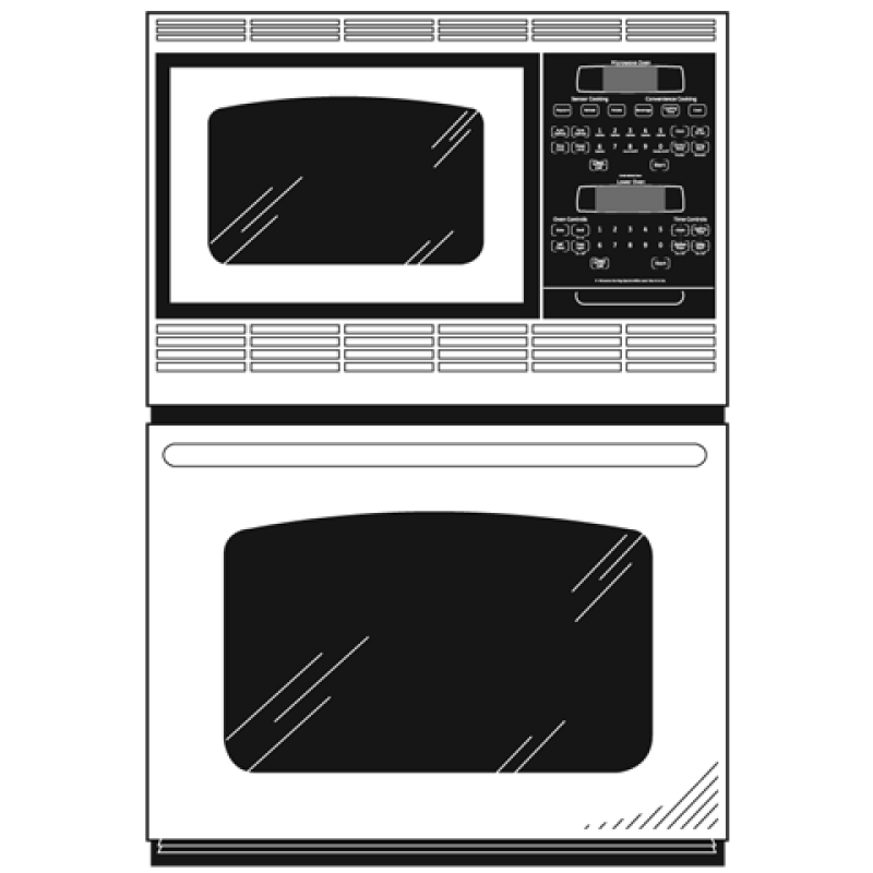 27" Built-In Double Microwave/Thermal Wall Oven JKP90SPSS