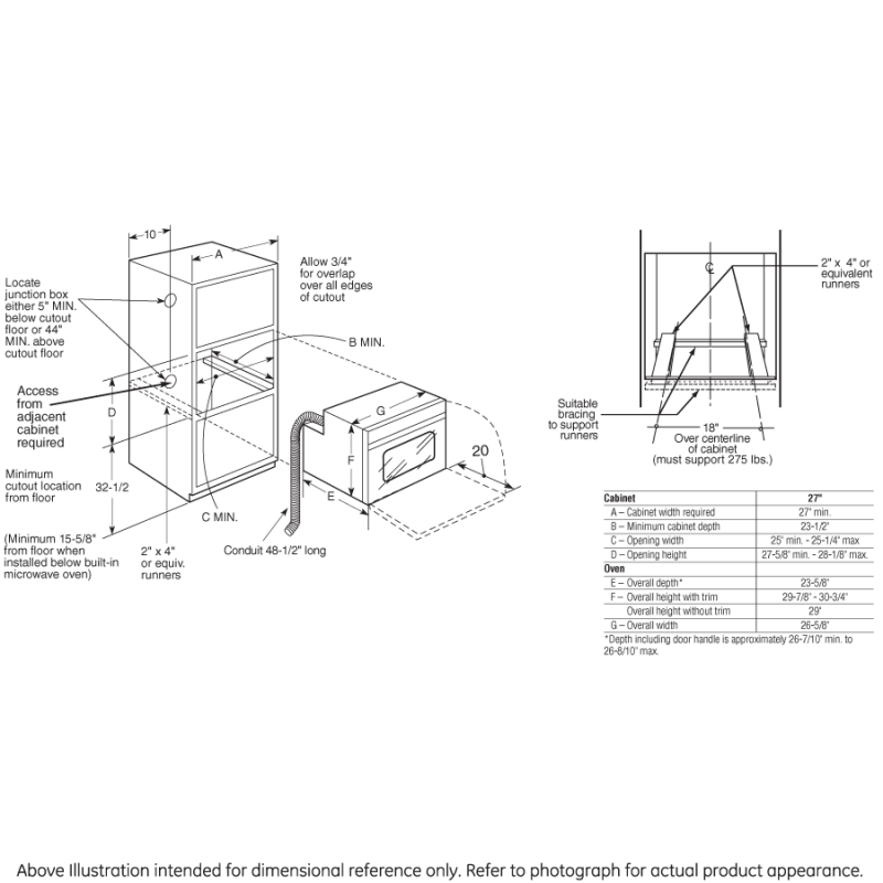 27" Built-In Single Wall Oven JKS10SPSS, product image 3 of 3