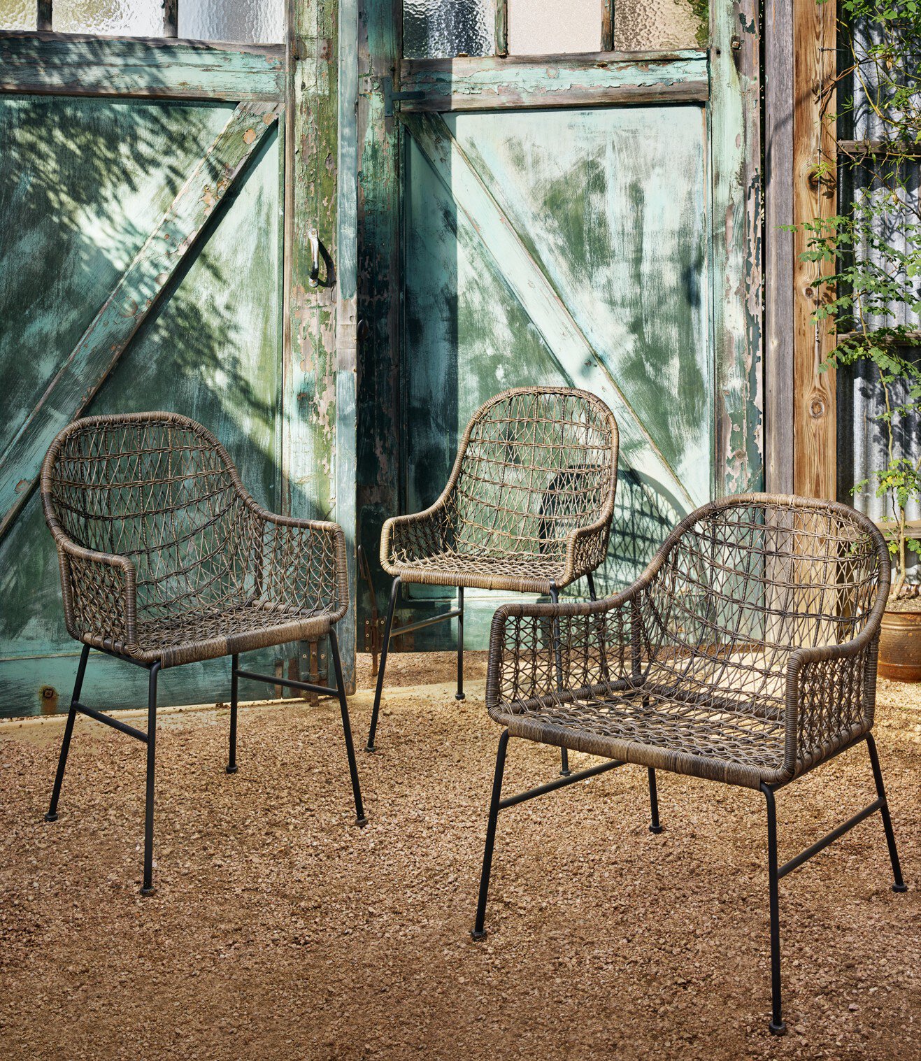 Bandera Outdoor Woven Dining Chair - JLAN-130 JLAN130