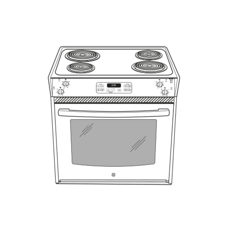 27" Drop-In Electric Range JM250DFCC