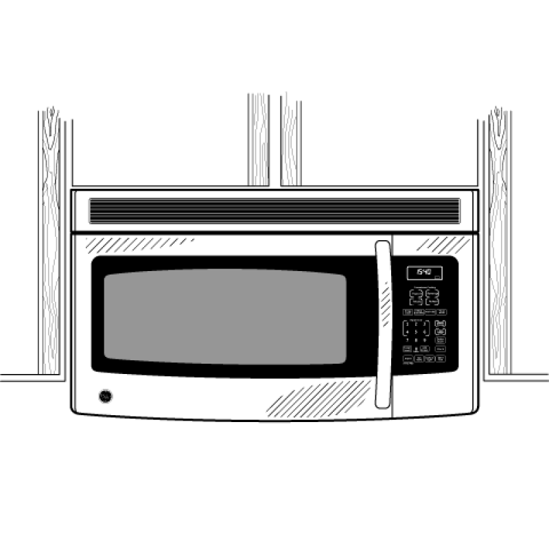 Spacemaker 1.5 Cu. Ft. Over-the-Range Microwave Oven JNM1541SPSS