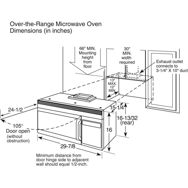 Spacemaker Over-the-Range Microwave Oven JNM1851DMCC, product image 5 of 5