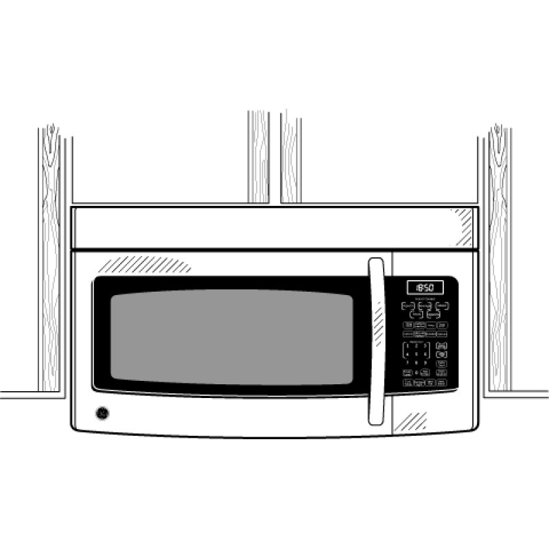 Spacemaker Over-the-Range Microwave Oven JNM1851SMSS, product image 4 of 5