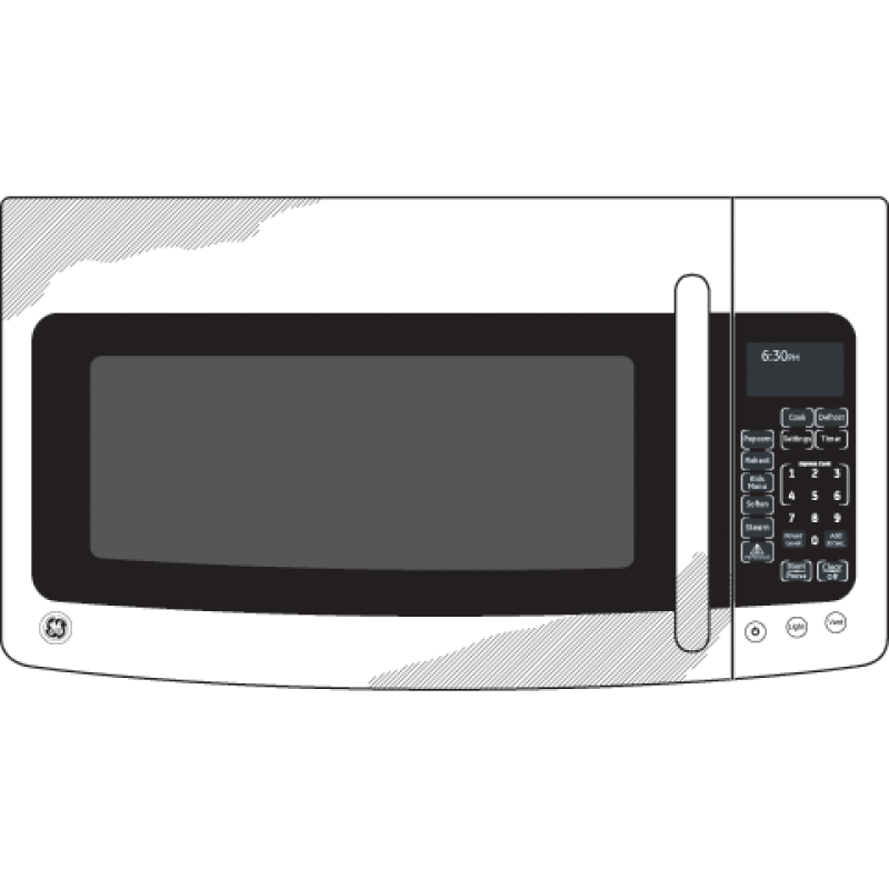 Spacemaker 1.9 Over-the-Range Microwave Oven JNM1951SRSS, product image 8 of 9