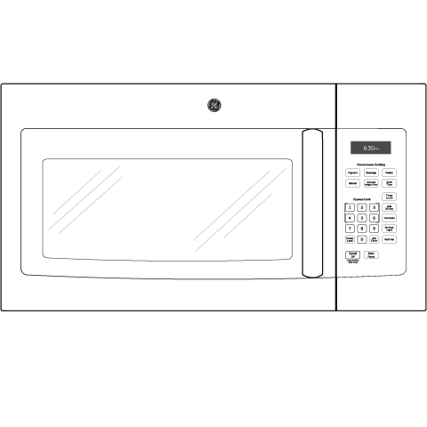 1.6 Cu. Ft. Over-the-Range Microwave Oven with Recirculating Venting JNM3161DFCC