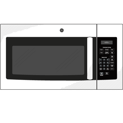 1.6 Cu. Ft. Over-the-Range Microwave Oven with Recirculating Venting JNM3161RFSS