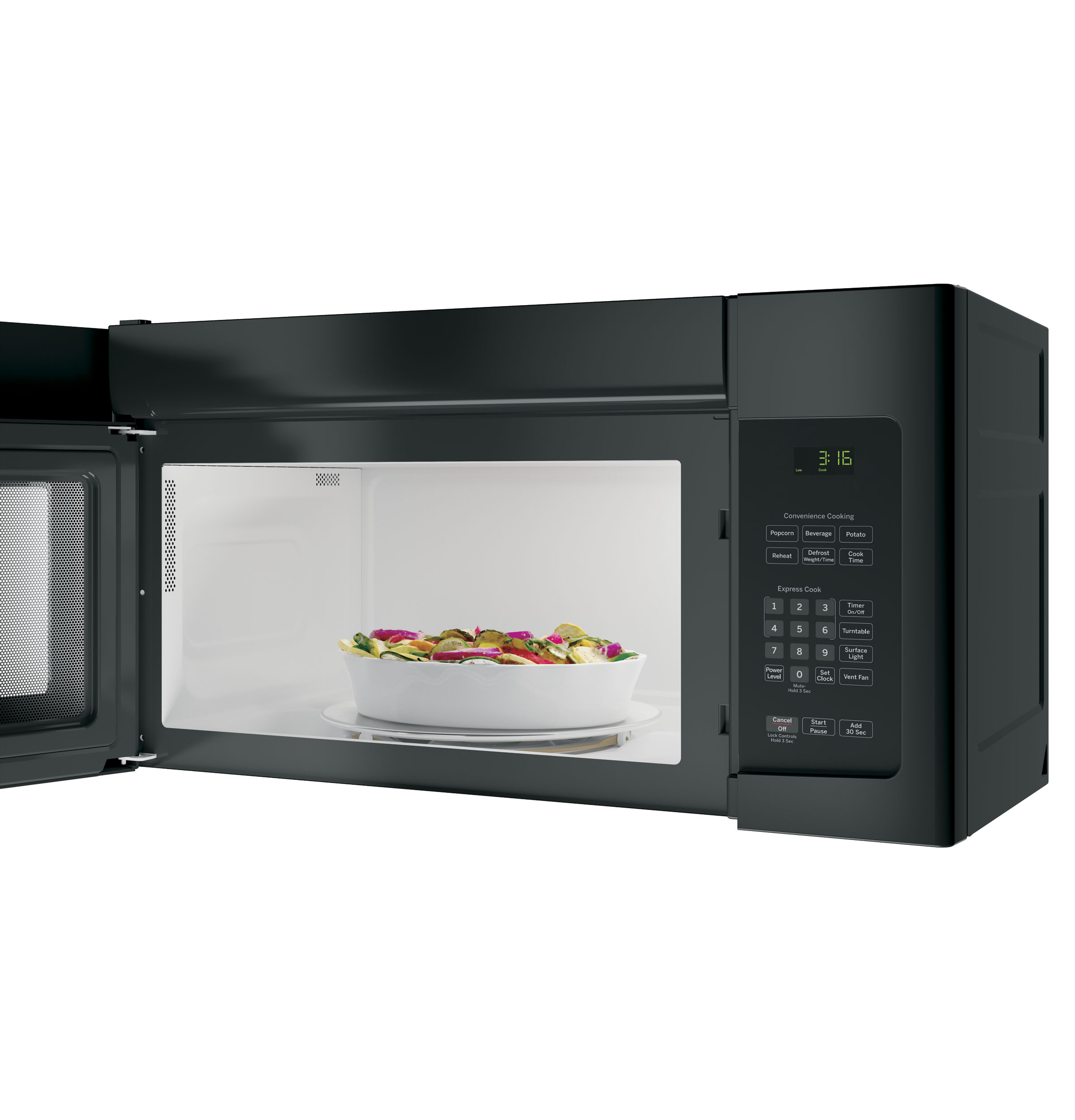 1.6 Cu. Ft. Over-the-Range Microwave Oven with Recirculating Venting view 4