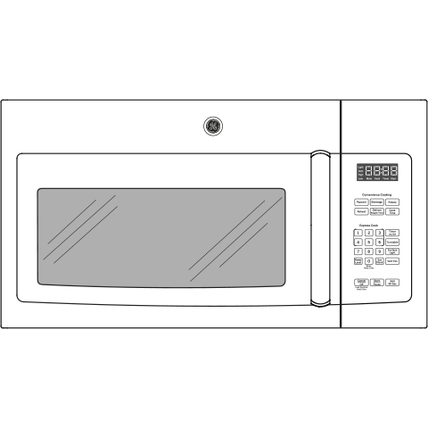 1.6 Cu. Ft. Over-the-Range Microwave Oven with Recirculating Venting view 6
