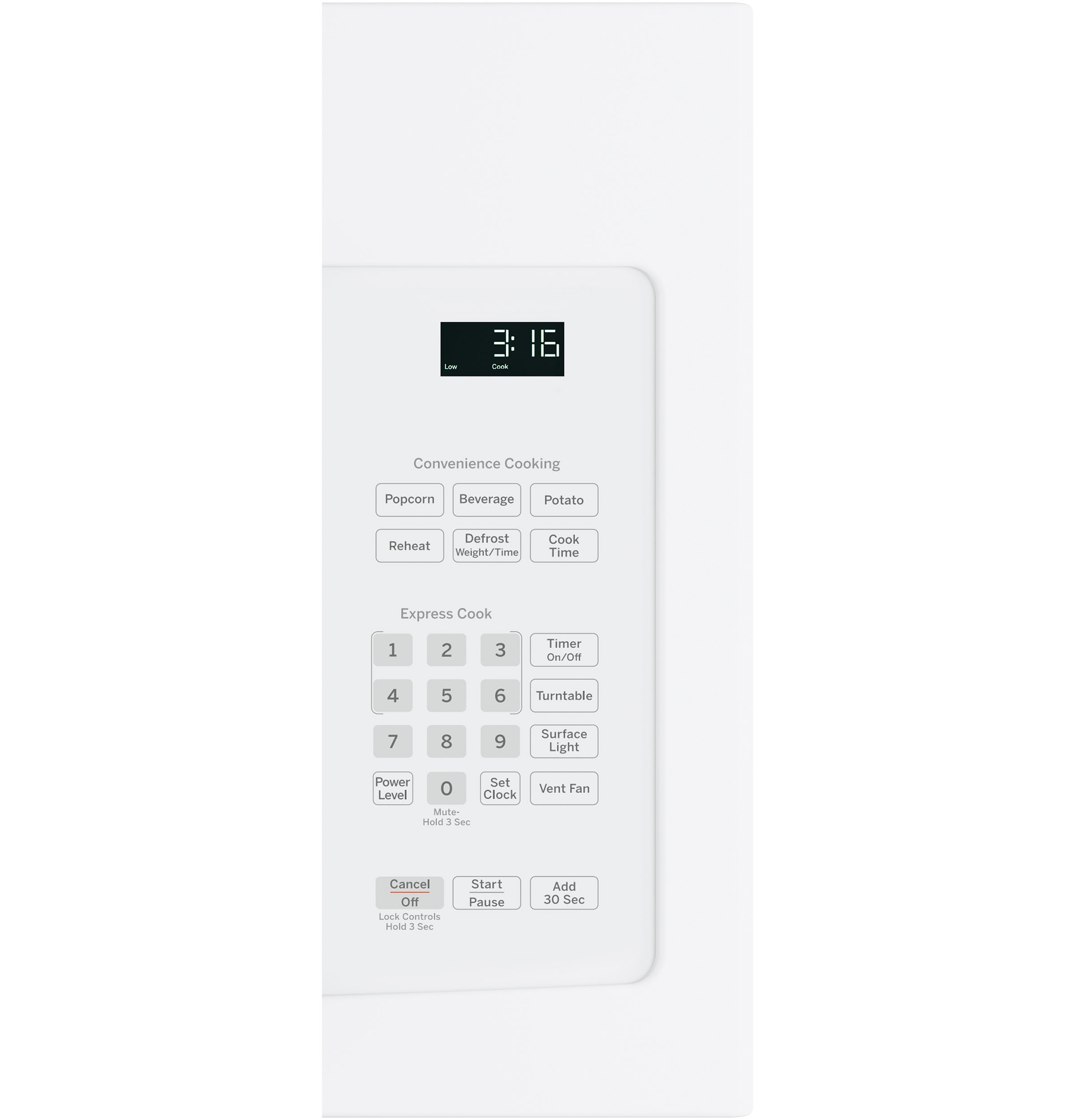 1.6 Cu. Ft. Over-the-Range Microwave Oven with Recirculating Venting view 2
