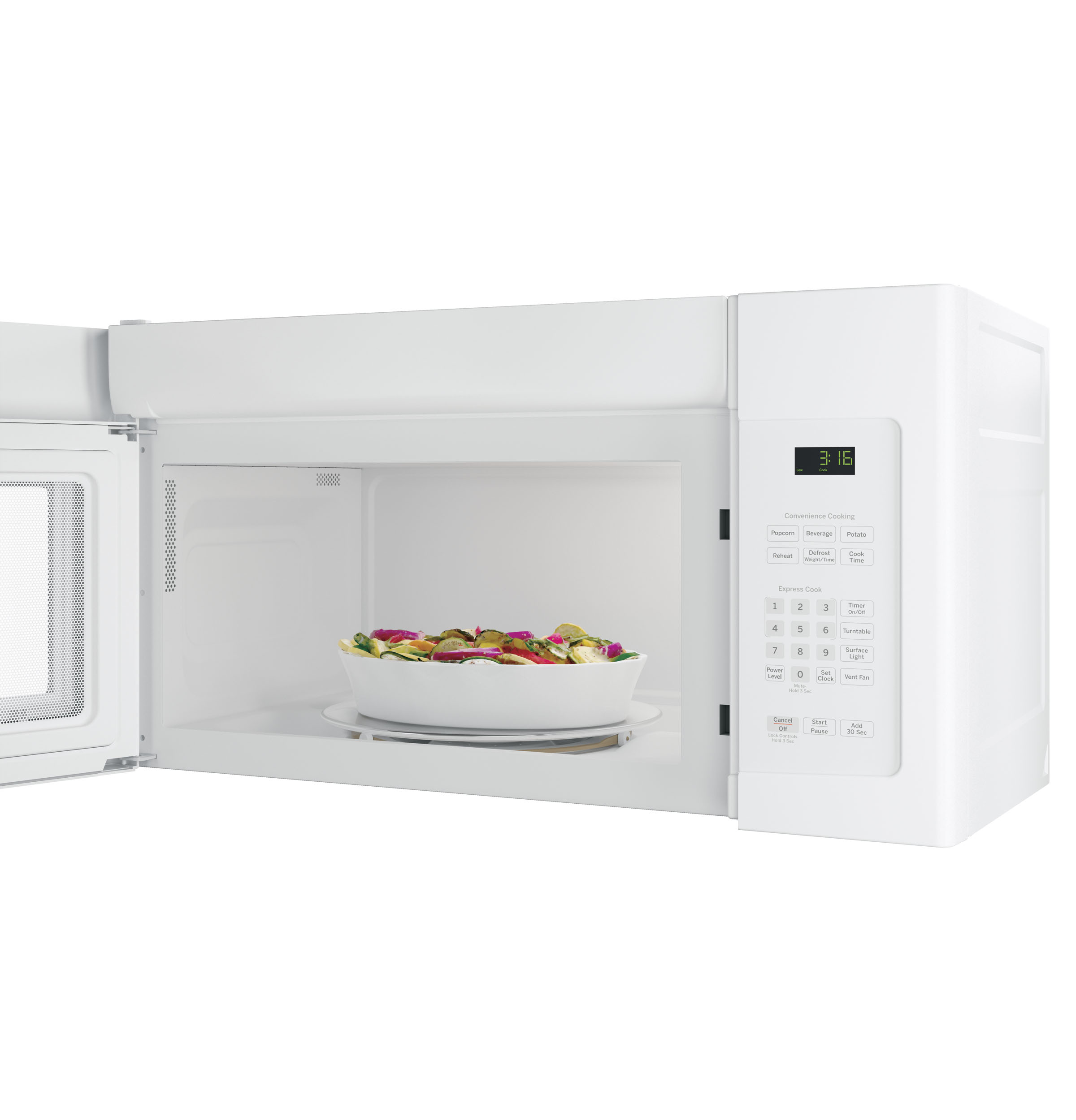 1.6 Cu. Ft. Over-the-Range Microwave Oven with Recirculating Venting view 5