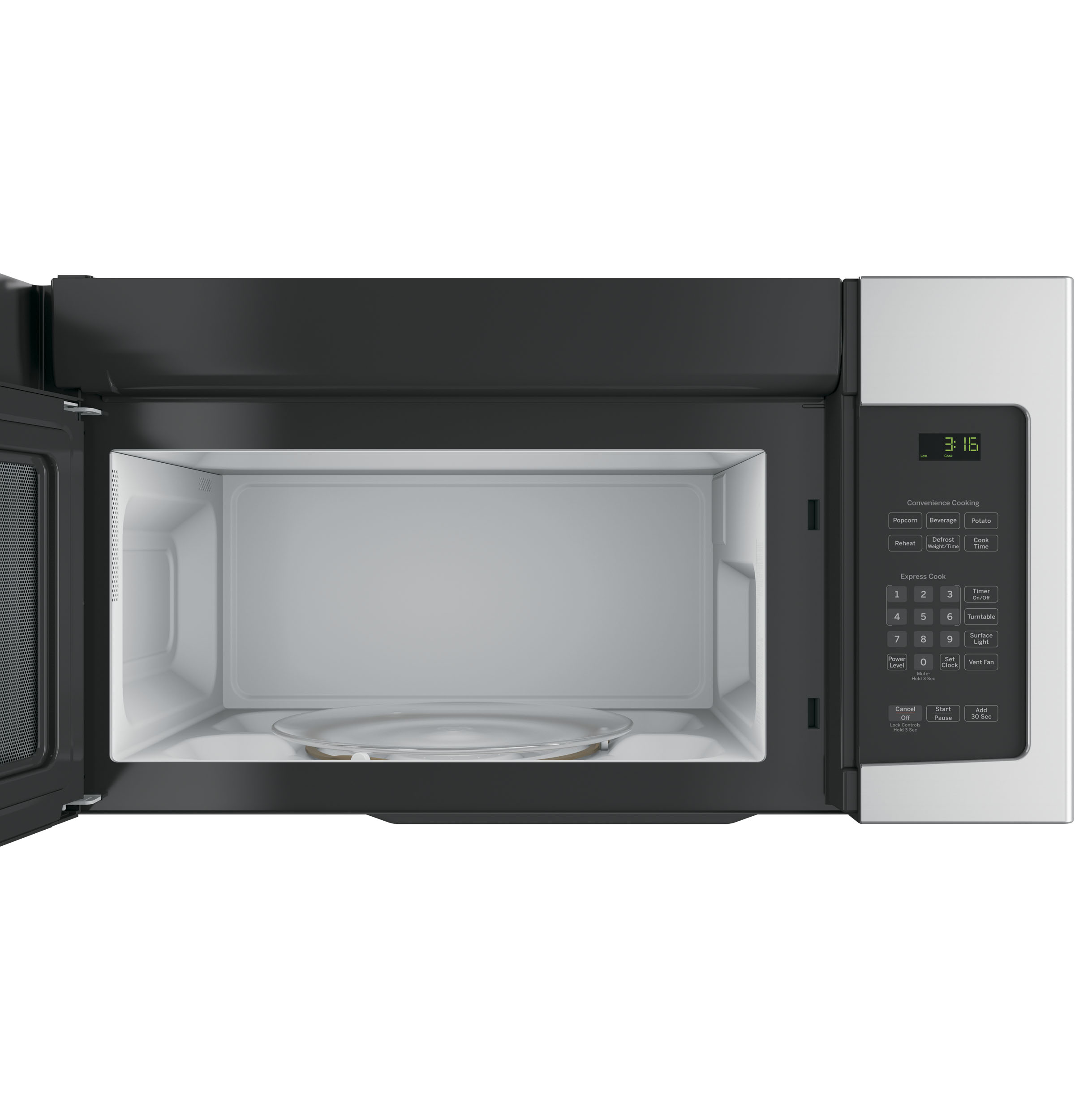 1.6 Cu. Ft. Over-the-Range Microwave Oven with Recirculating Venting view 3