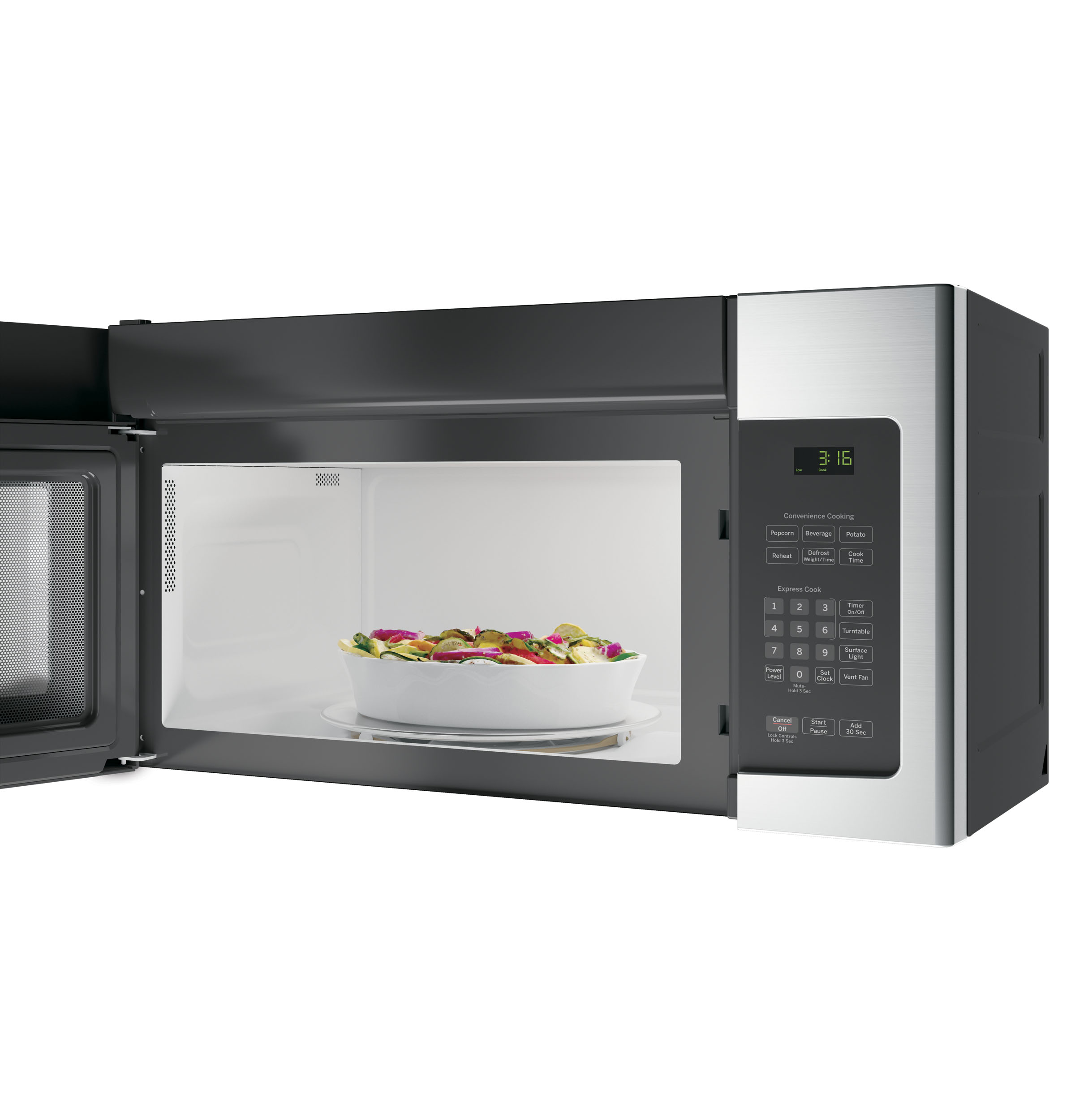 1.6 Cu. Ft. Over-the-Range Microwave Oven with Recirculating Venting view 4